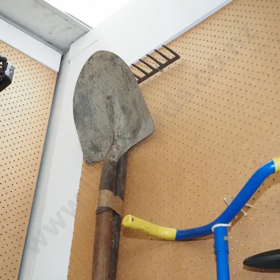shovel, fork