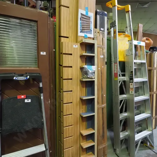 mdf faux wood veneer shelving system H-2400 W-1700 D-200