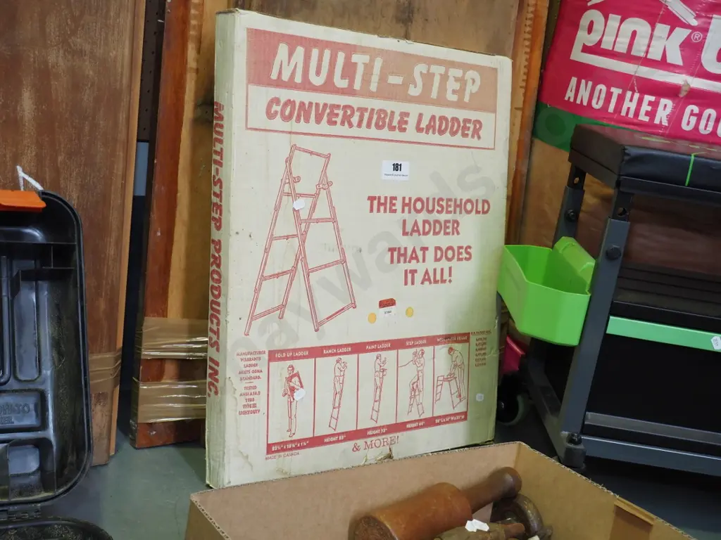 boxed multi step convertible ladder Image 1++