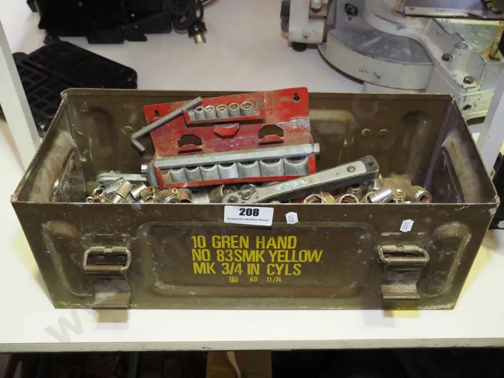 ammunition crate of sockets and ratchets Image 1++