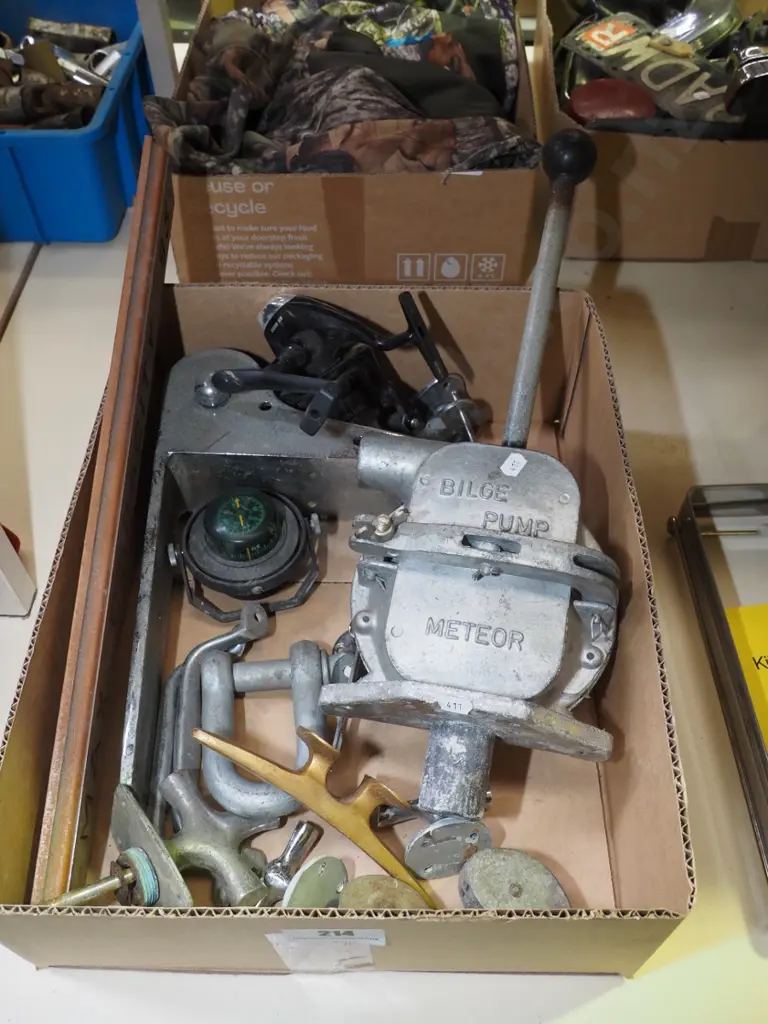 boating accessories; gimbal compass, bilge pump etc Image 1++