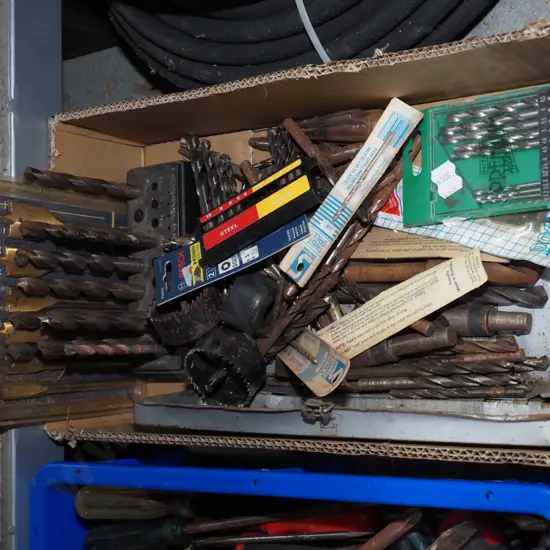 box; drill bits