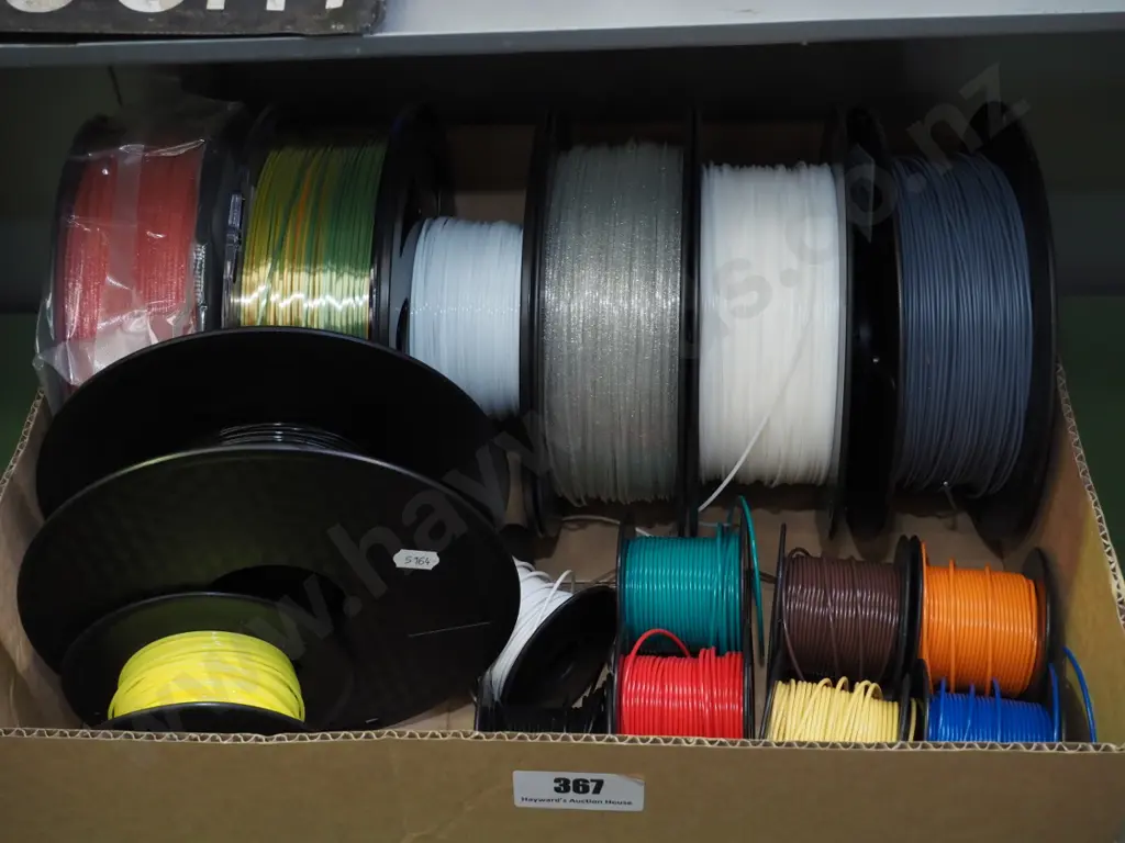box of 3D printer filaments Image 1++