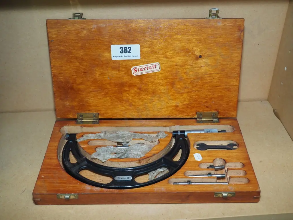 wood cased micrometer Image 1++