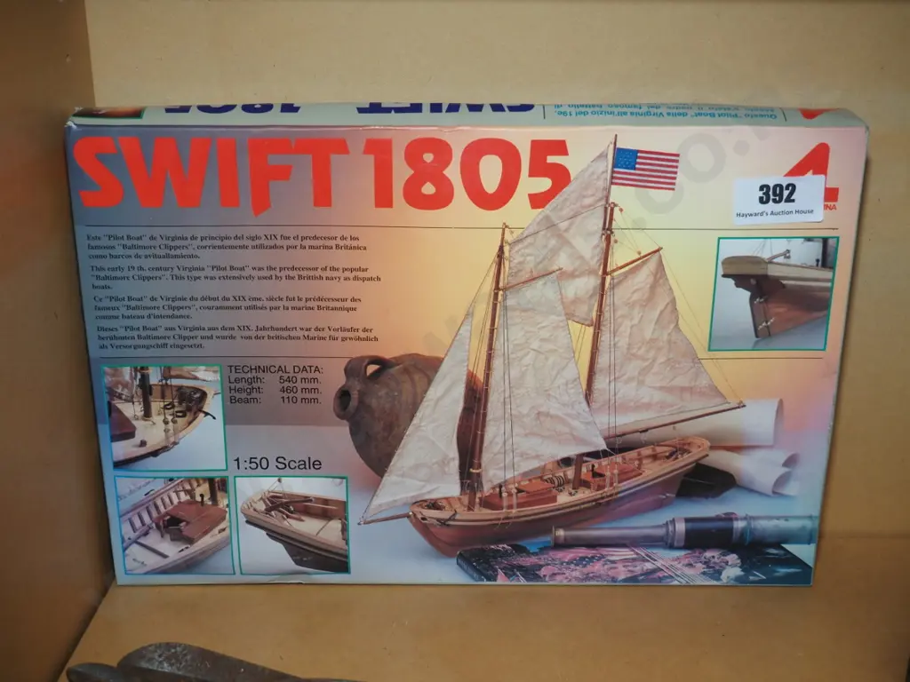 yet to be assembled model sailing boat Image 1++