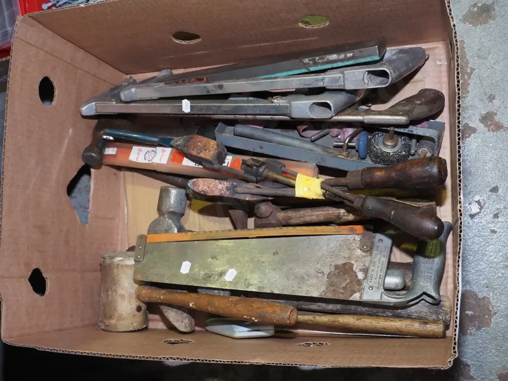 box; hack saws, hammers, soldering irons etc Image 1++