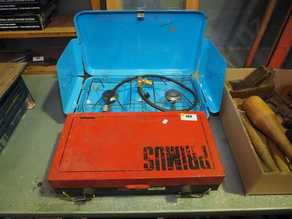 2 camp stoves - orange dots Image 1++