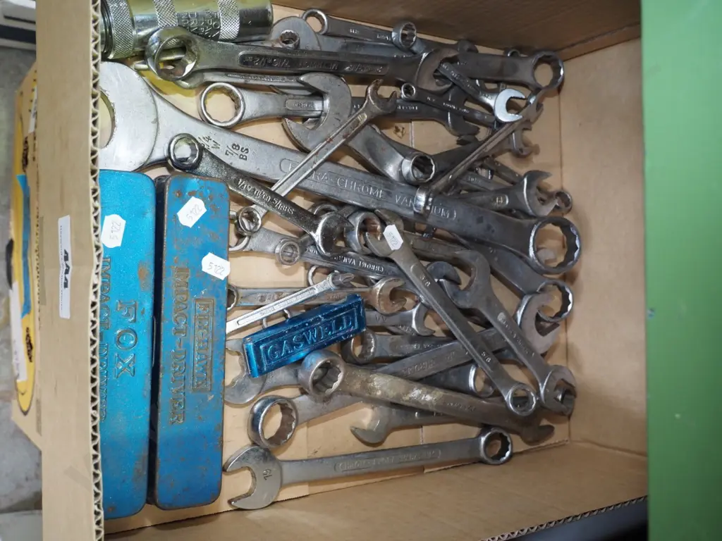 box; impact drivers, open ended ring spanners Image 1++