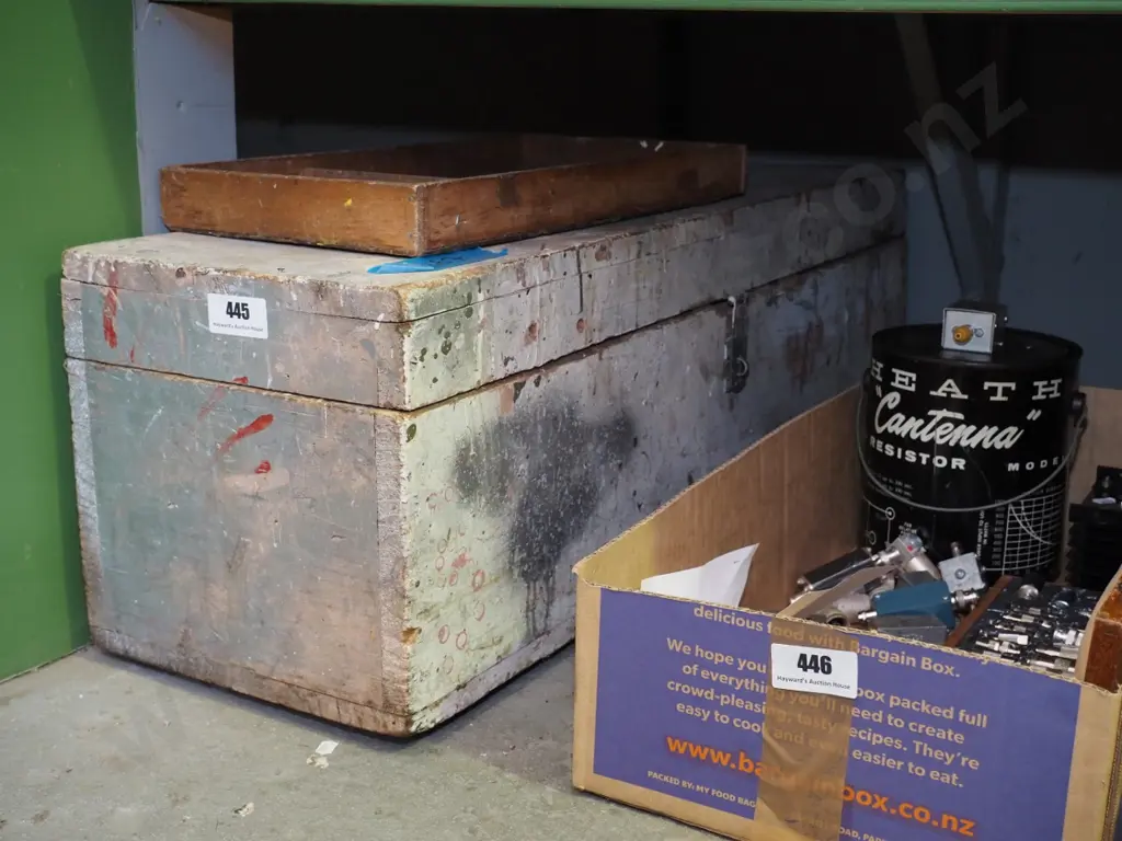 vintage woodworker's chest Image 1++