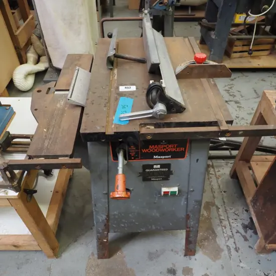 Masport woodworker's station; buzzer, saw, sander
