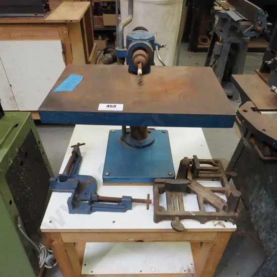 horizontal borer, various clamps