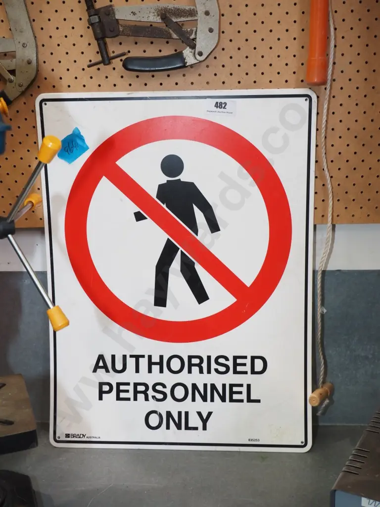 3 Authorised Personnel signs Image 1++