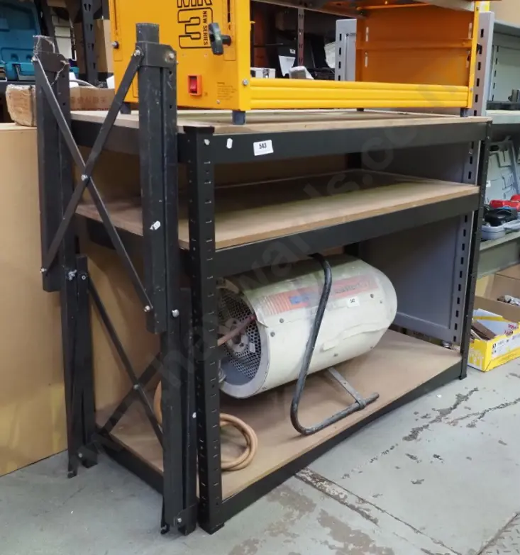 metal and mdf workshop shelves H-910 W-1140 D-570 Image 1++