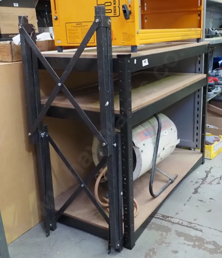 metal and mdf workshop shelves H-910 W-1140 D-570 Image 1++