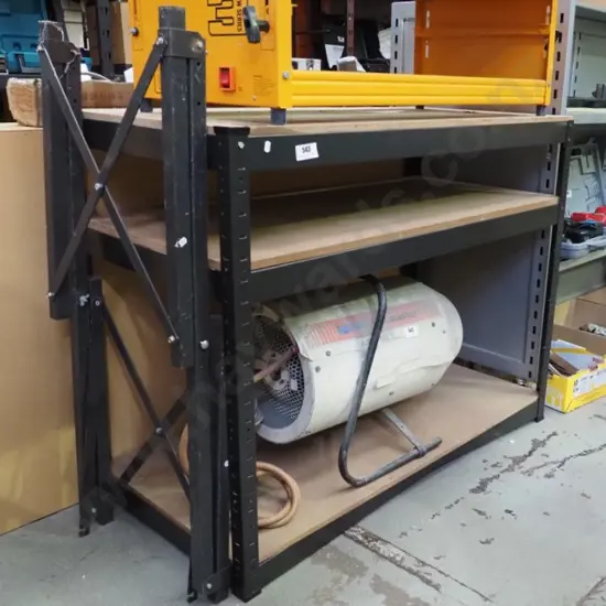 metal and mdf workshop shelves H-910 W-1140 D-570