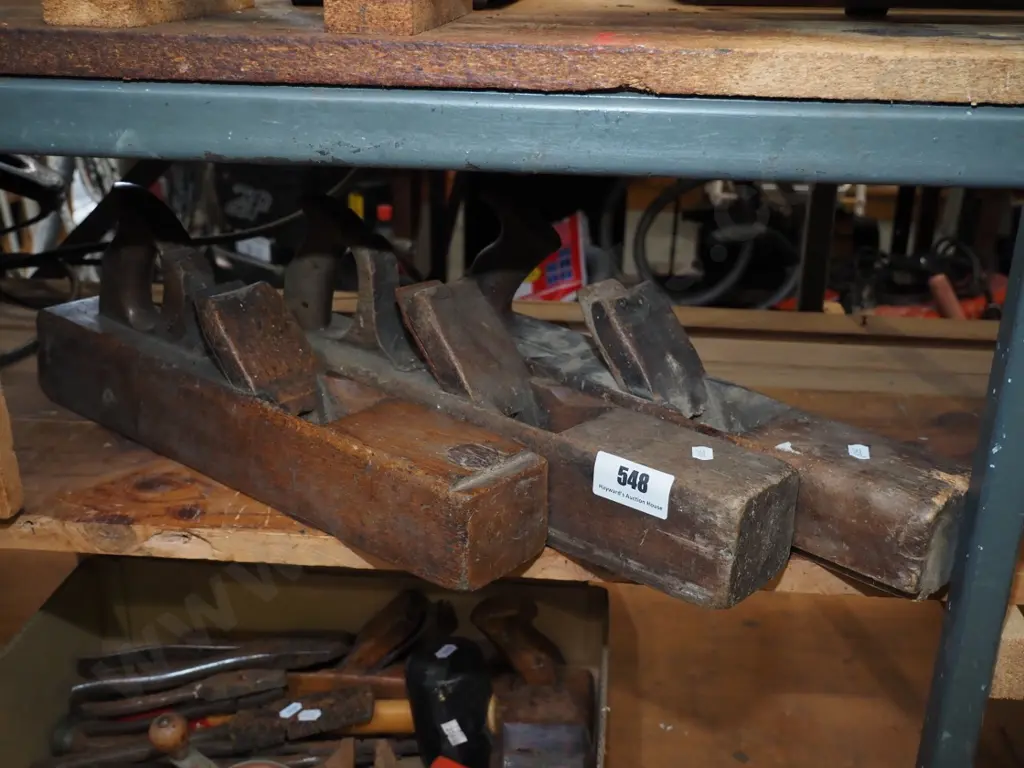 3 wooden hand planes Image 1++