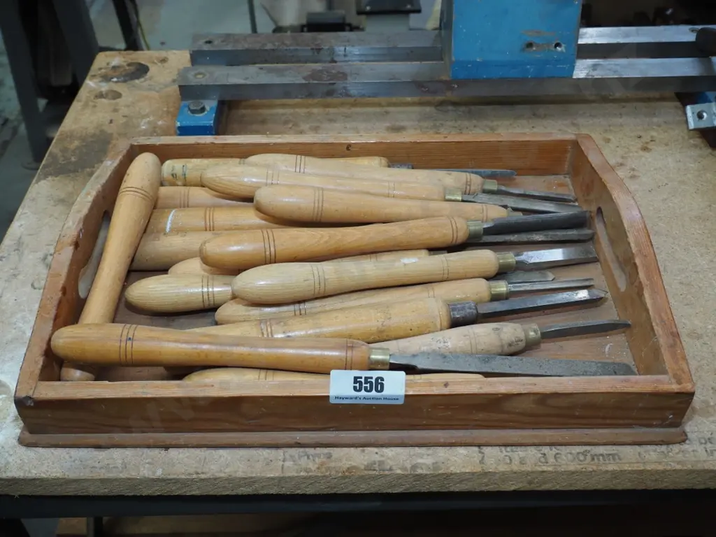 tray of lathe chisels Image 1++