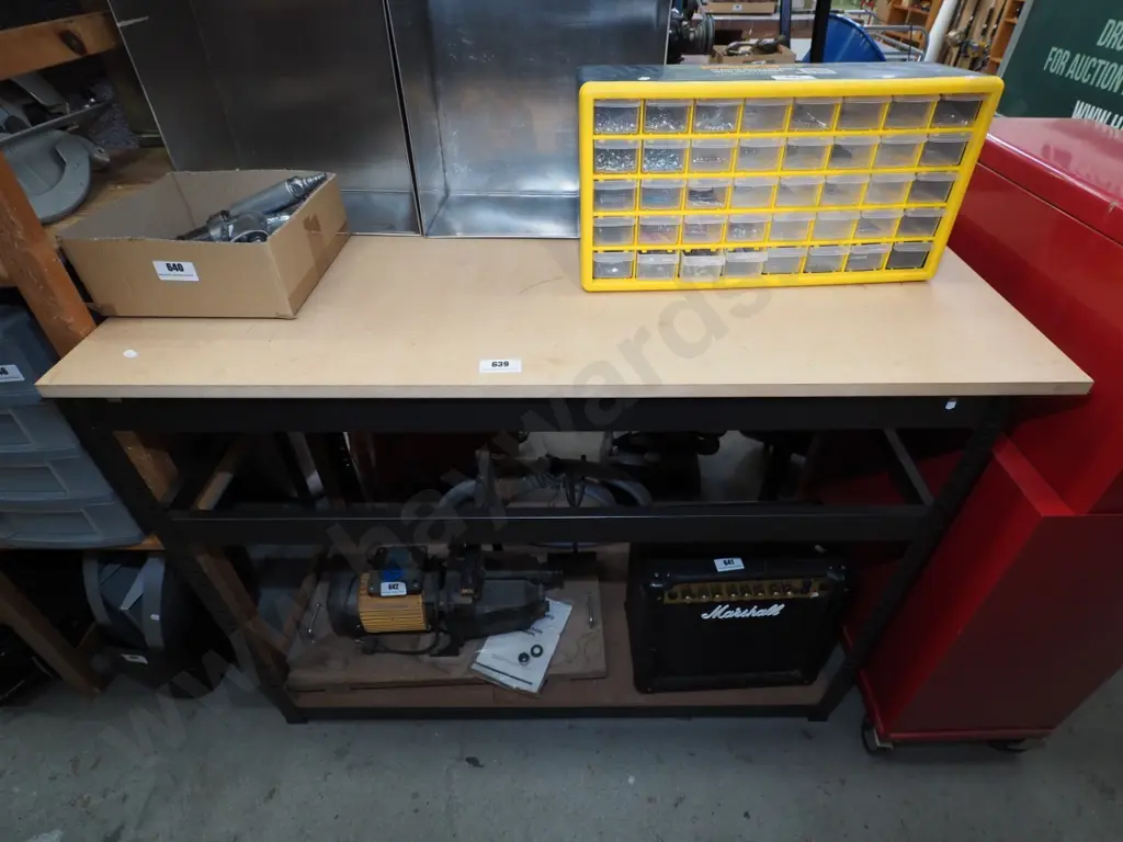 metal and mdf workshop shelves H-920 W-1200 D-600 Image 1++