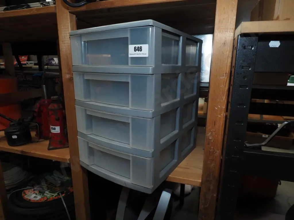 4 drawer plastic storage chest H-400  Image 1++