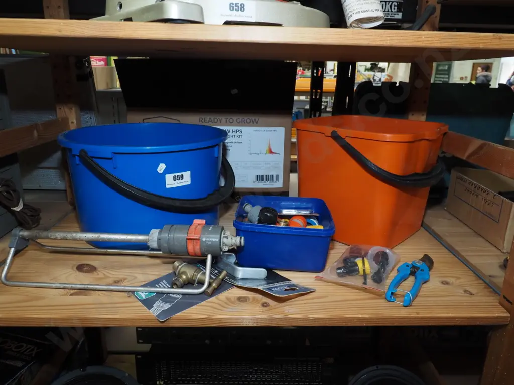 bucket, hose fittings, sprinkler etc Image 1++