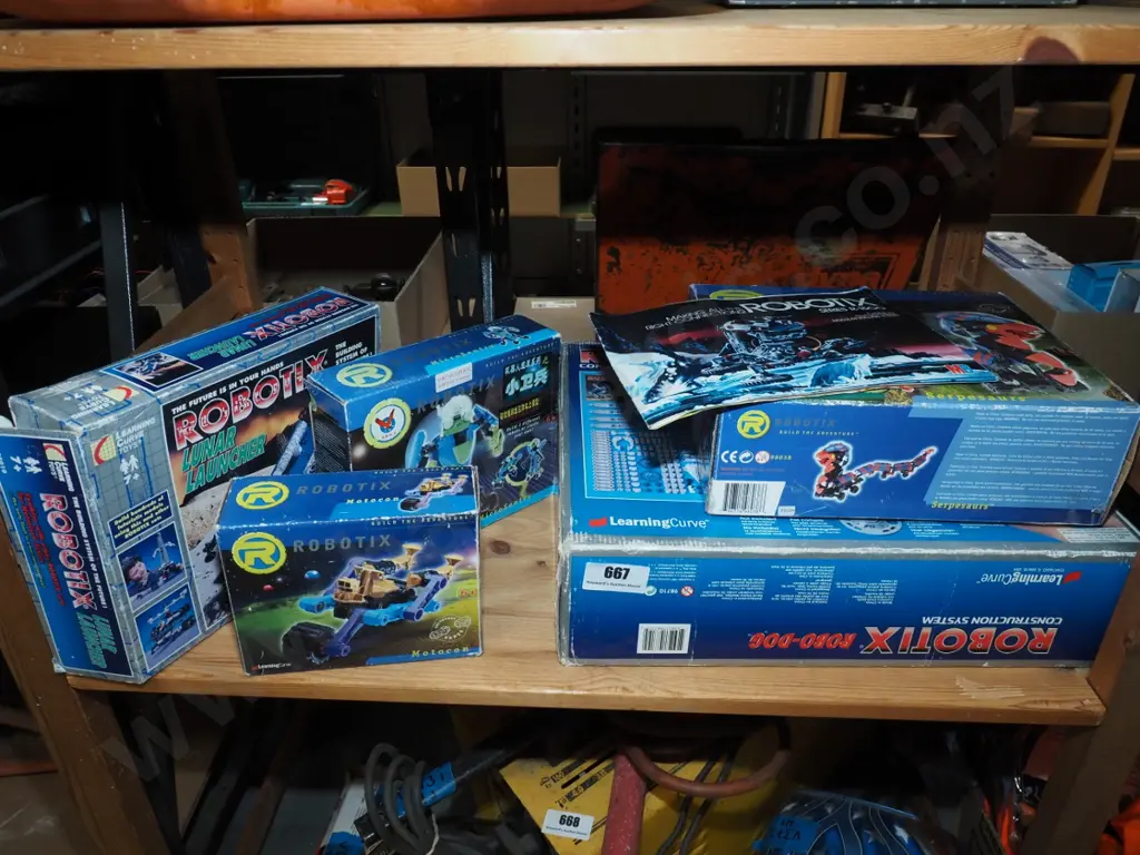 boxes of Robotix assembly kits Image 1++
