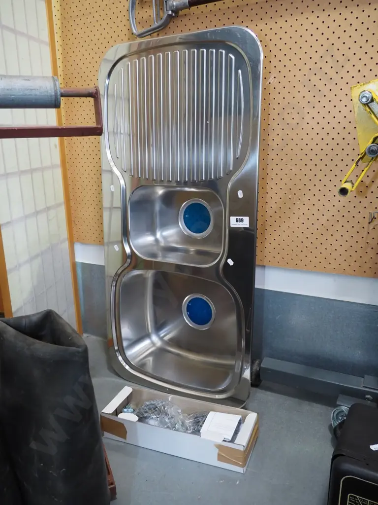 stainless steel twin kitchen sink Image 1++