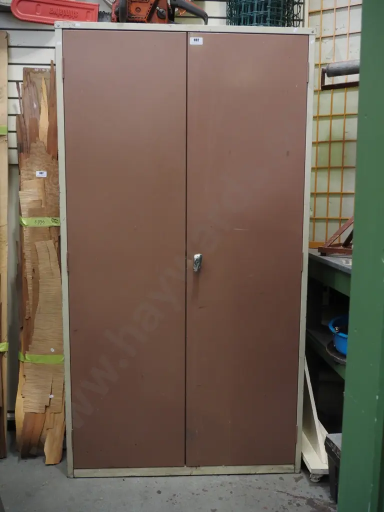 metal 2 door workshop cupboard H-1830 W-1000 D-400 Image 1++