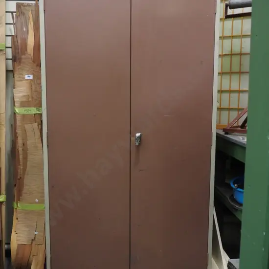 metal 2 door workshop cupboard H-1830 W-1000 D-400