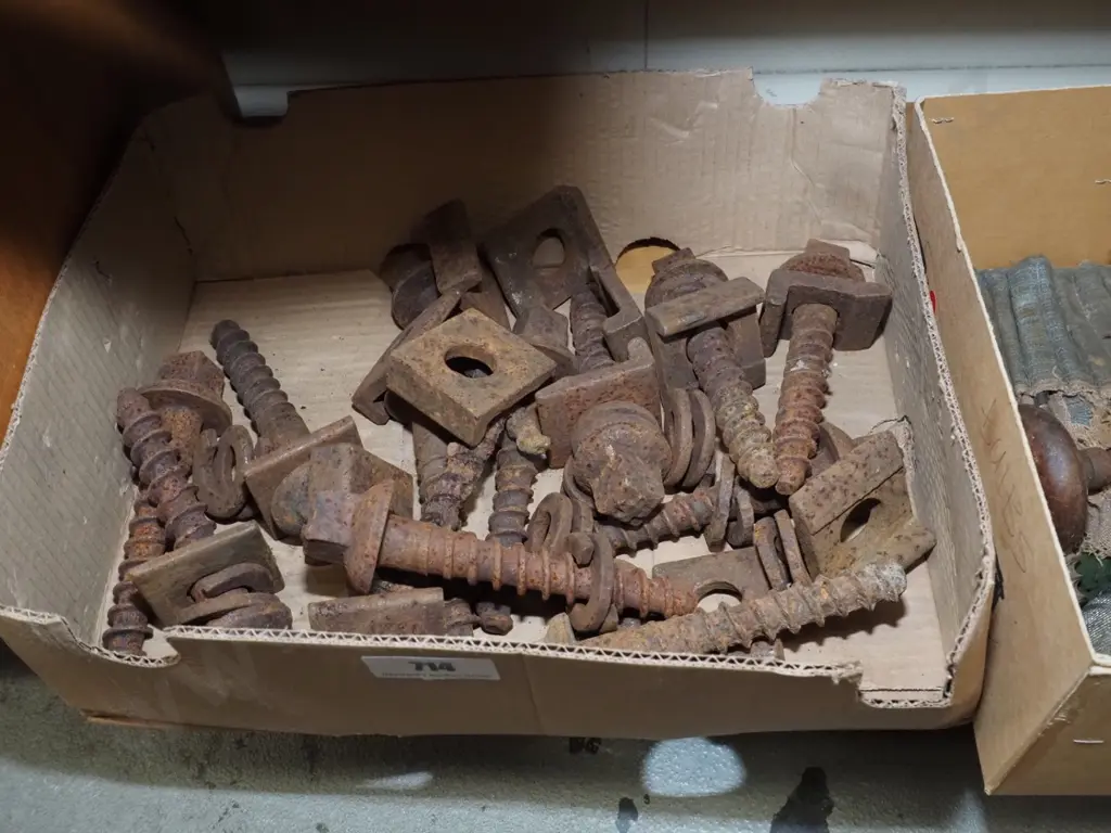 box; rusty railway bolts Image 1++