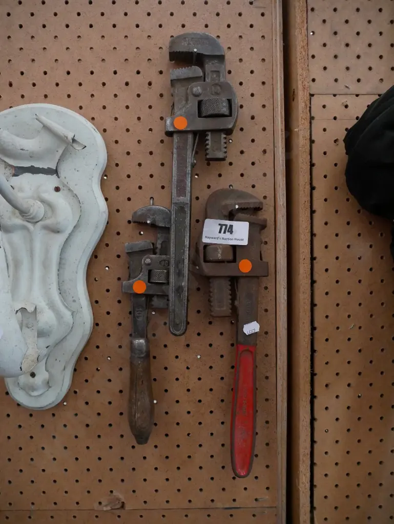 3 plumber's stilsons Image 1++
