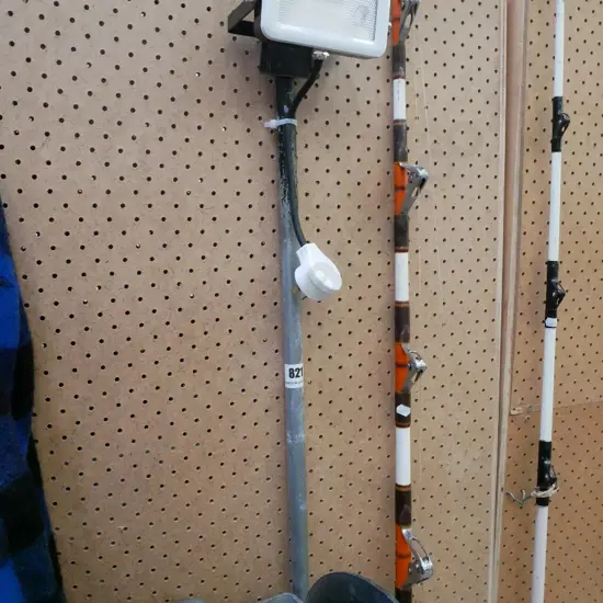 LED light on stand