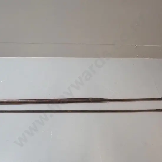 ethnic weapon; Samburu hunting spear, Kenya - metal tips with wood handle combined L-2230