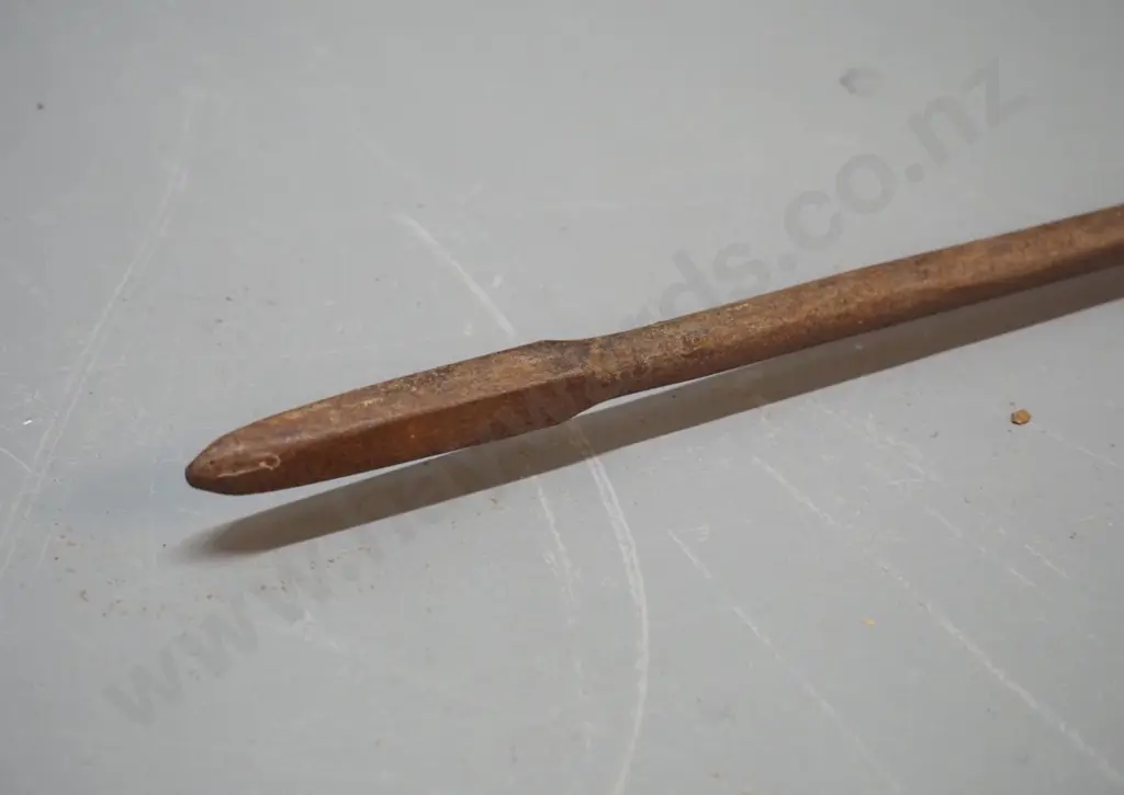 ethnic weapon collection: wood and metal Masai spear, Kenya L-1570 Image 1++
