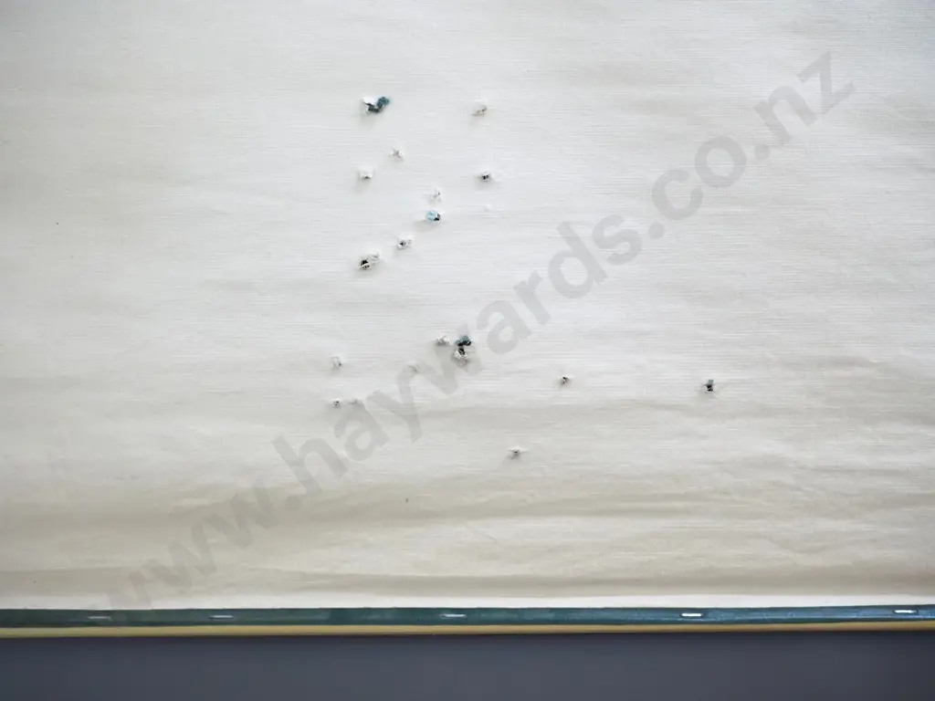 1971 London Geographical Institute school map on cream painted wooden runners - South-East Asia. Some holes. H940 W1160 Image 1++