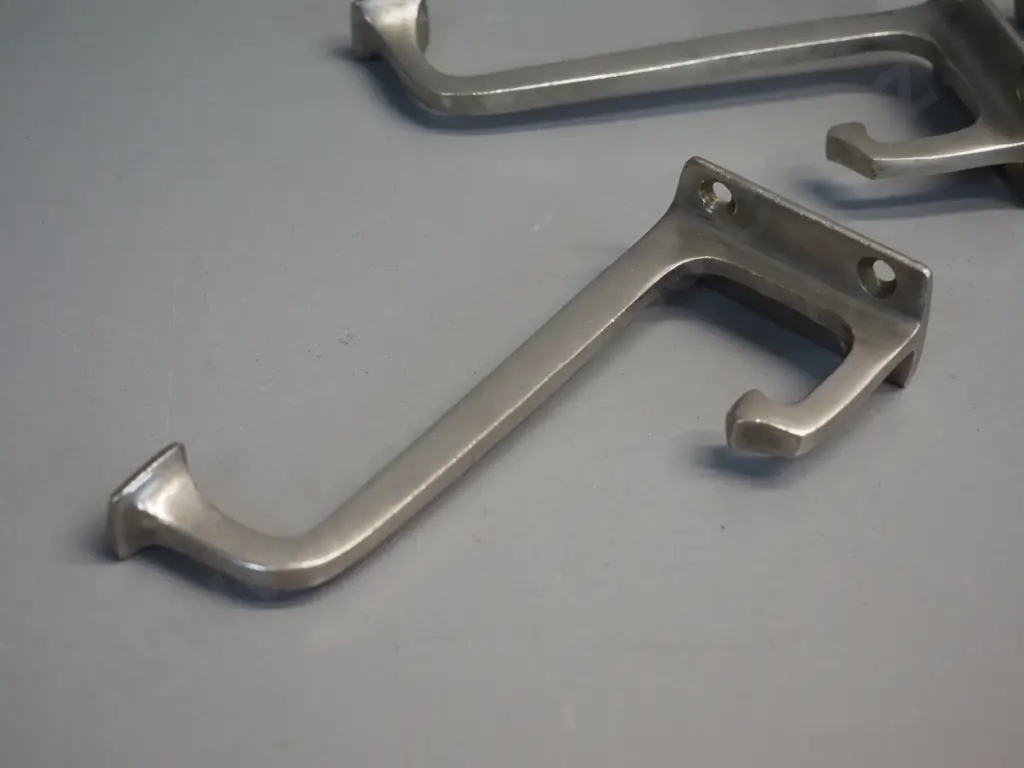 set of 6 matching deco style cast metal coat hooks H-90 L-120 Image 1++