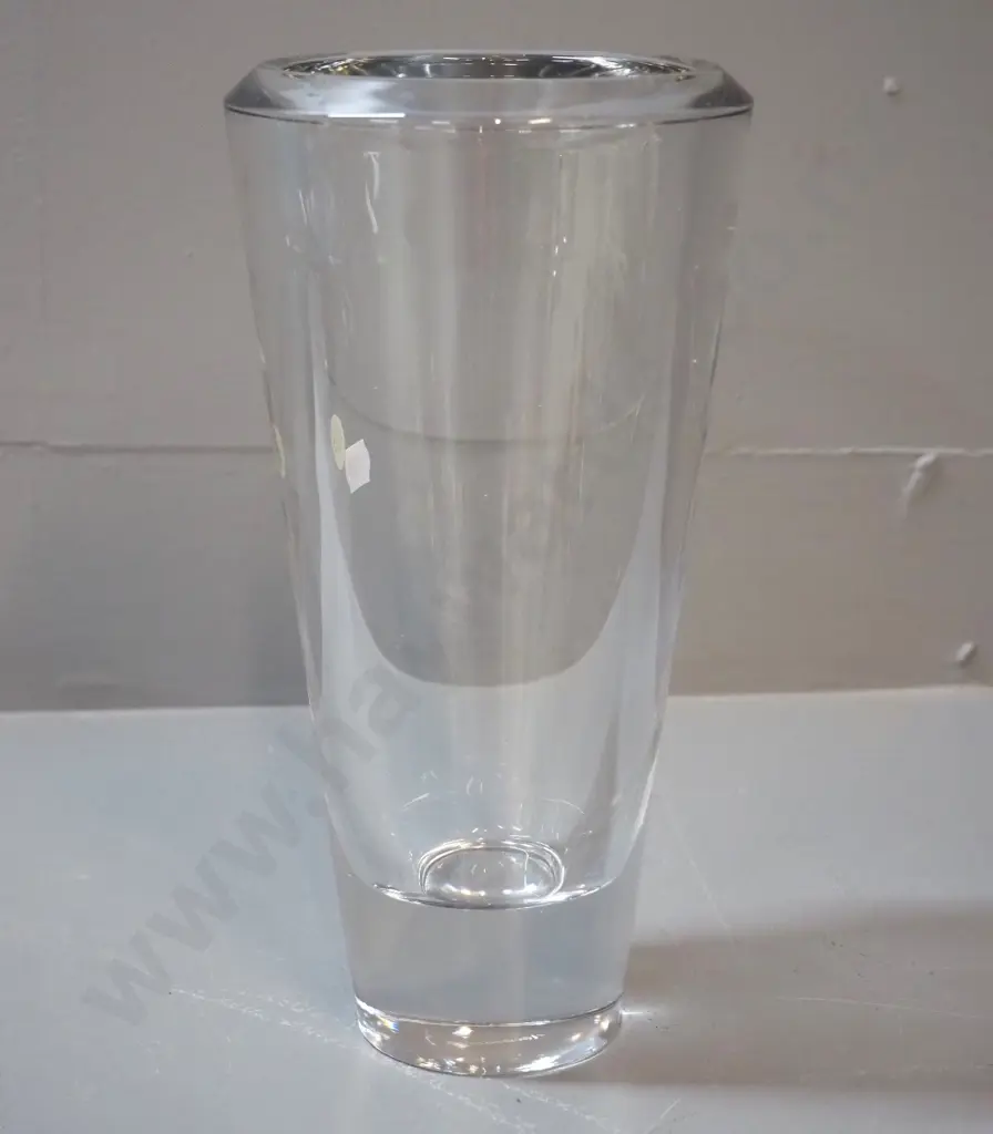 Nachtmann heavy crystal (or glass?) vase H250 D-130 at top Image 1++