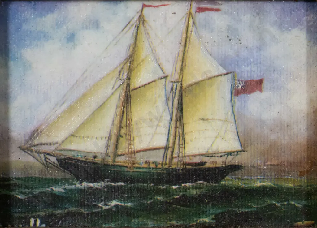 gilt framed print - sailing ship H-60 W-80 Image 1++