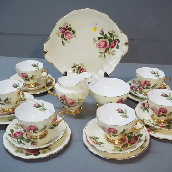21-piece Royal Albert English Beauty tea set