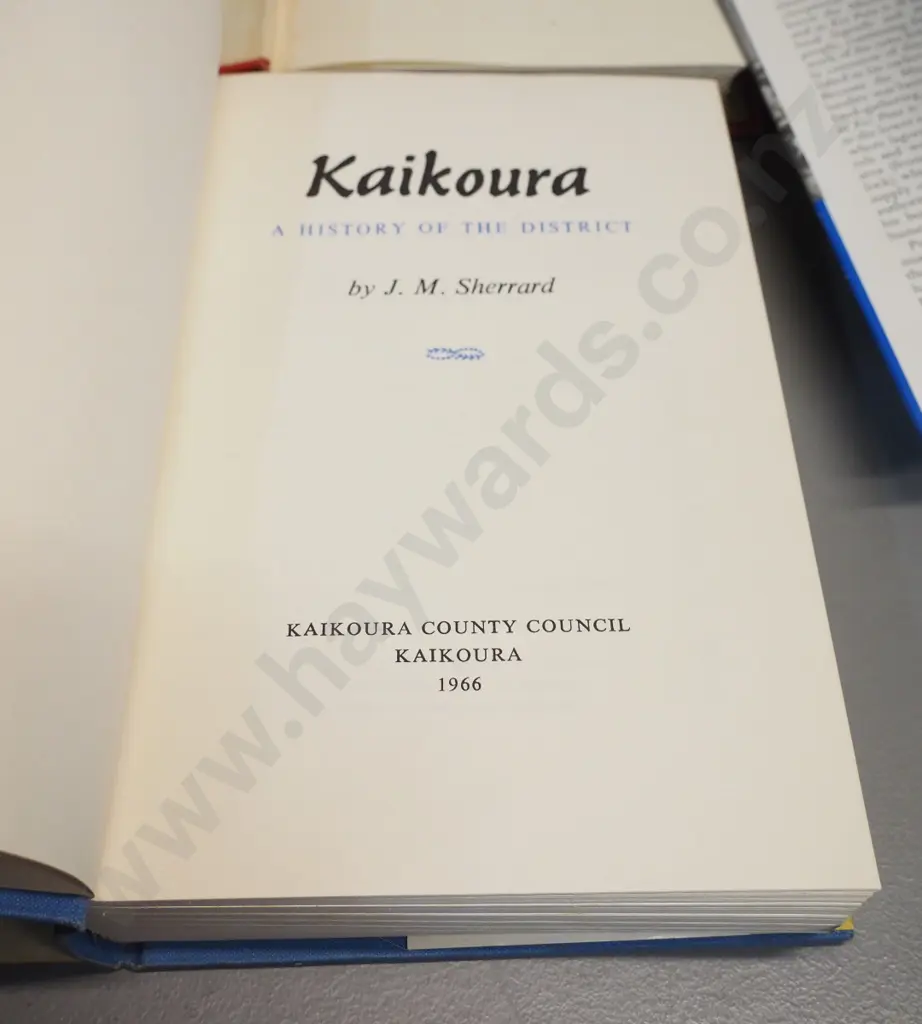 4 books - J.M. Shepherd's Kaikoura, Makarewa, Marlborough in Maori times, Canterbury natural history Image 1++
