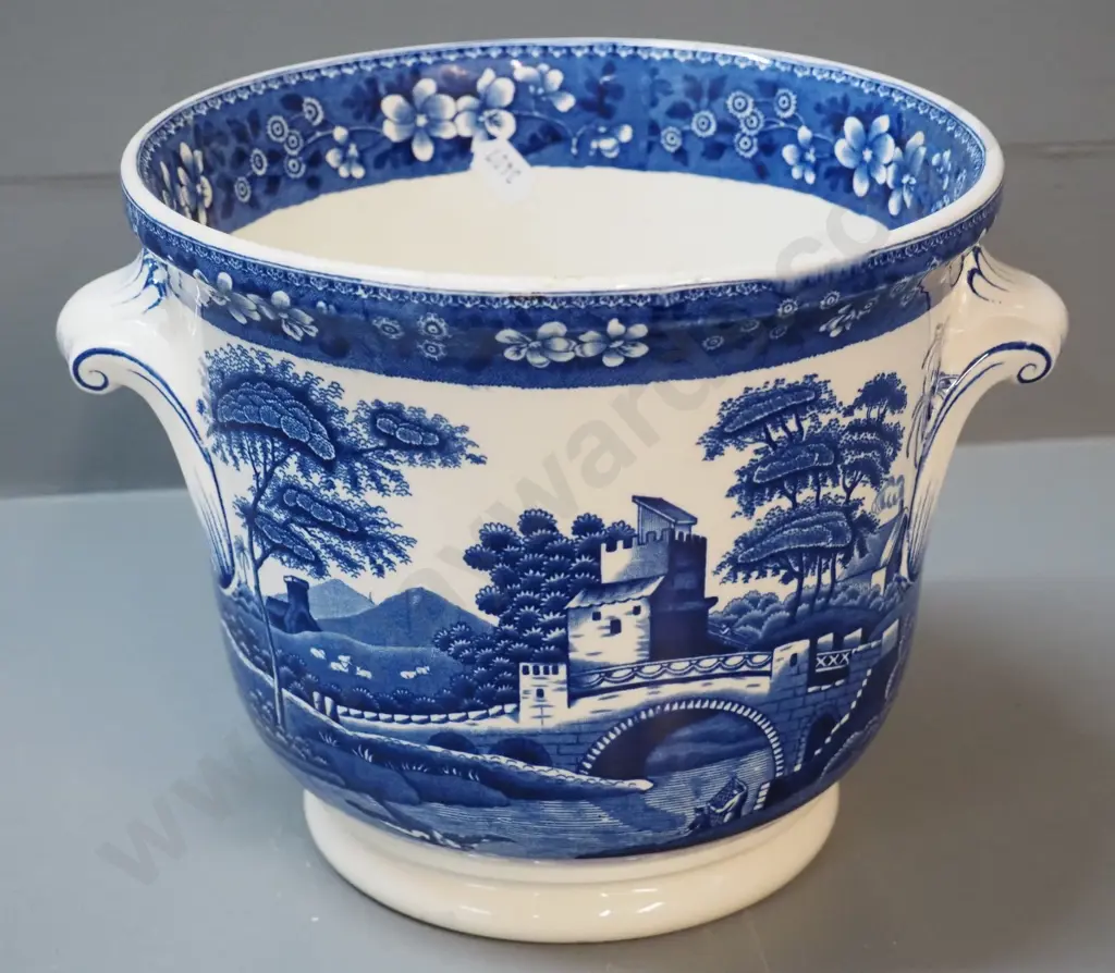 Spode Blue Tower jardiniere H-170 D-190 Image 1++