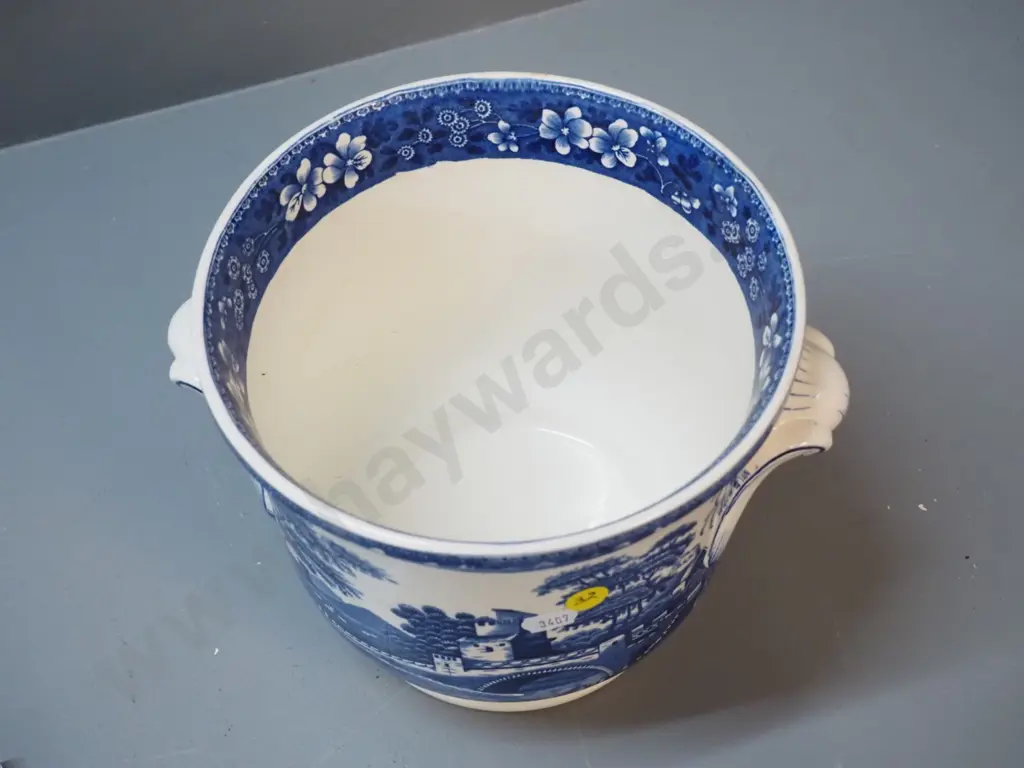 Spode Blue Tower jardiniere H-170 D-190 Image 1++