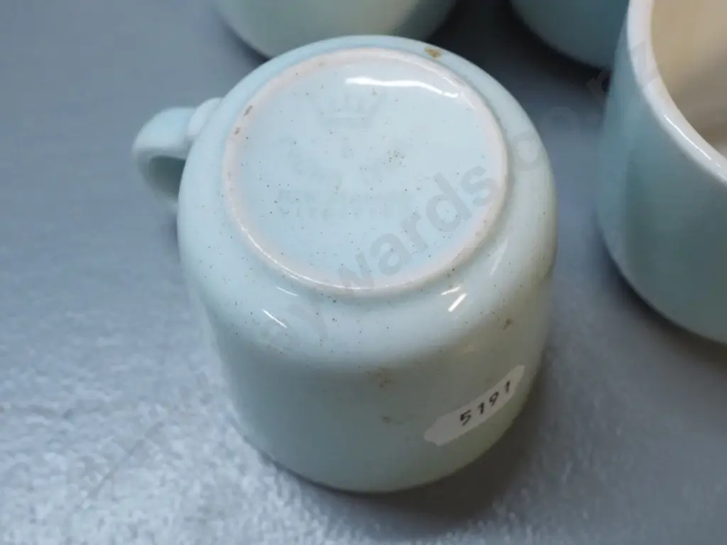 15 aqua colour Crown Lynn espresso cups, no saucers Image 1++