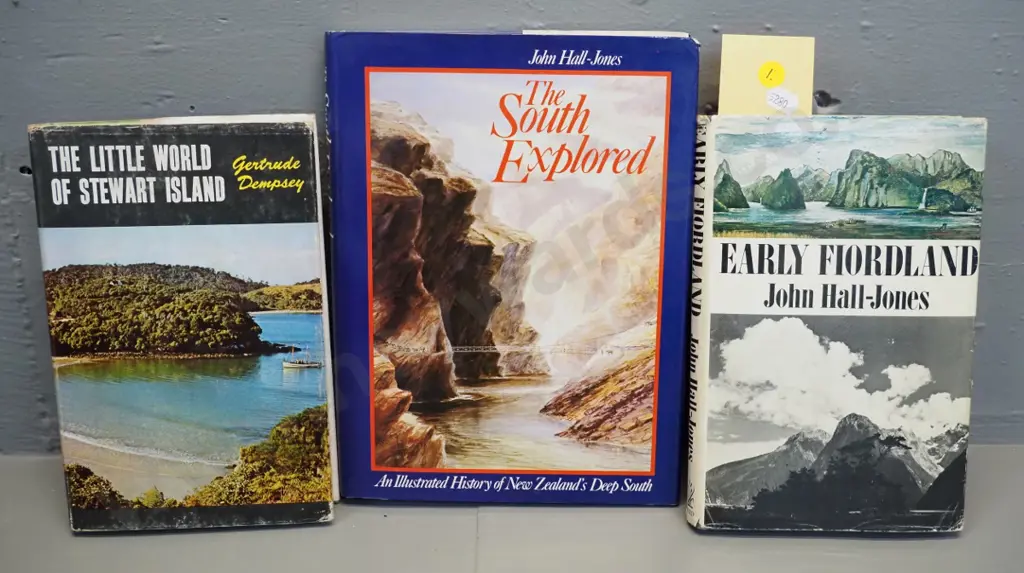 3 New Zealand books - Southland local history - two by John Hall-Jones, Stewart Island by Gertrude Dempsey Image 1++