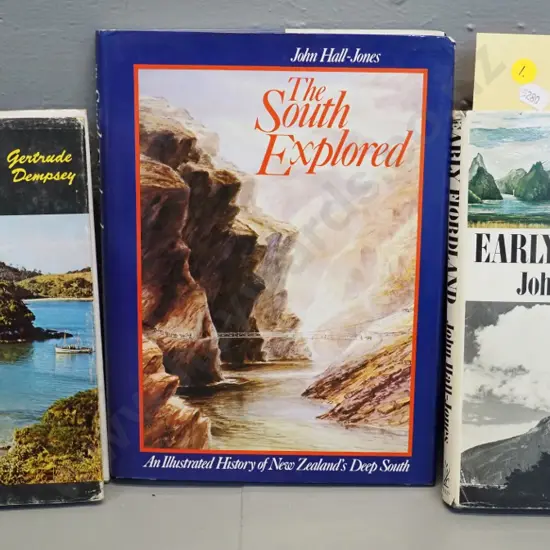 3 New Zealand books - Southland local history - two by John Hall-Jones, Stewart Island by Gertrude Dempsey