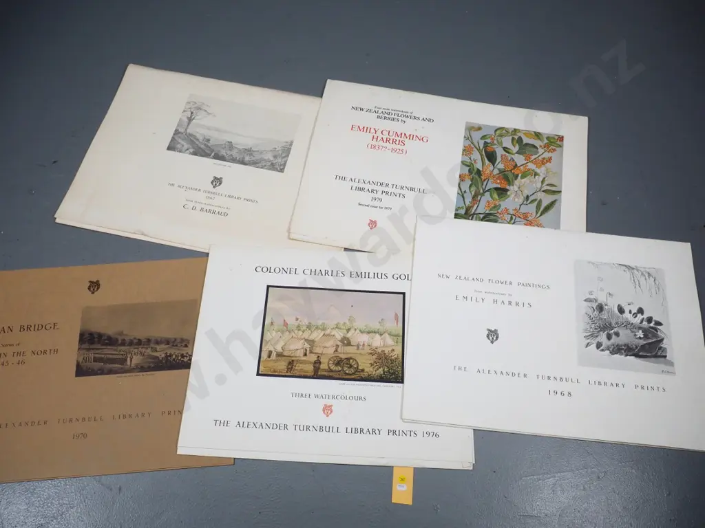 5 New Zealand historic print sets - some foxing, several are missing a print Image 1++