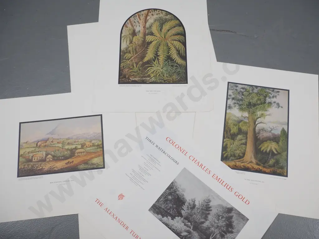 5 New Zealand historic print sets - some foxing, several are missing a print Image 1++
