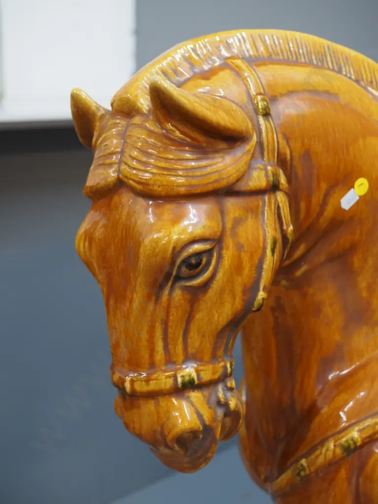 large Italian made porcelain Tang horse figure H870 L890 W340 Image 1++