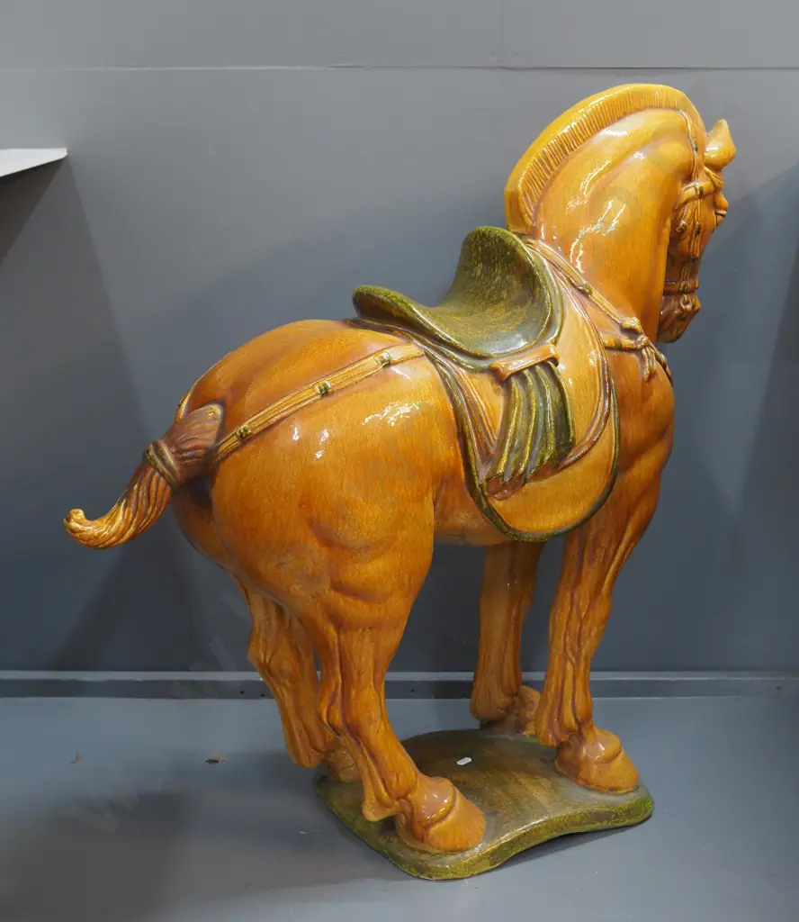 large Italian made porcelain Tang horse figure H870 L890 W340 Image 1++
