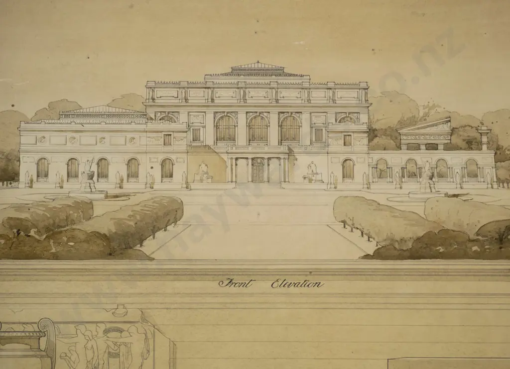 large 4-volume folio of architectural plans and photos- McKim, Mead & White 1879-1915, plus 2 large drawings Image 1++