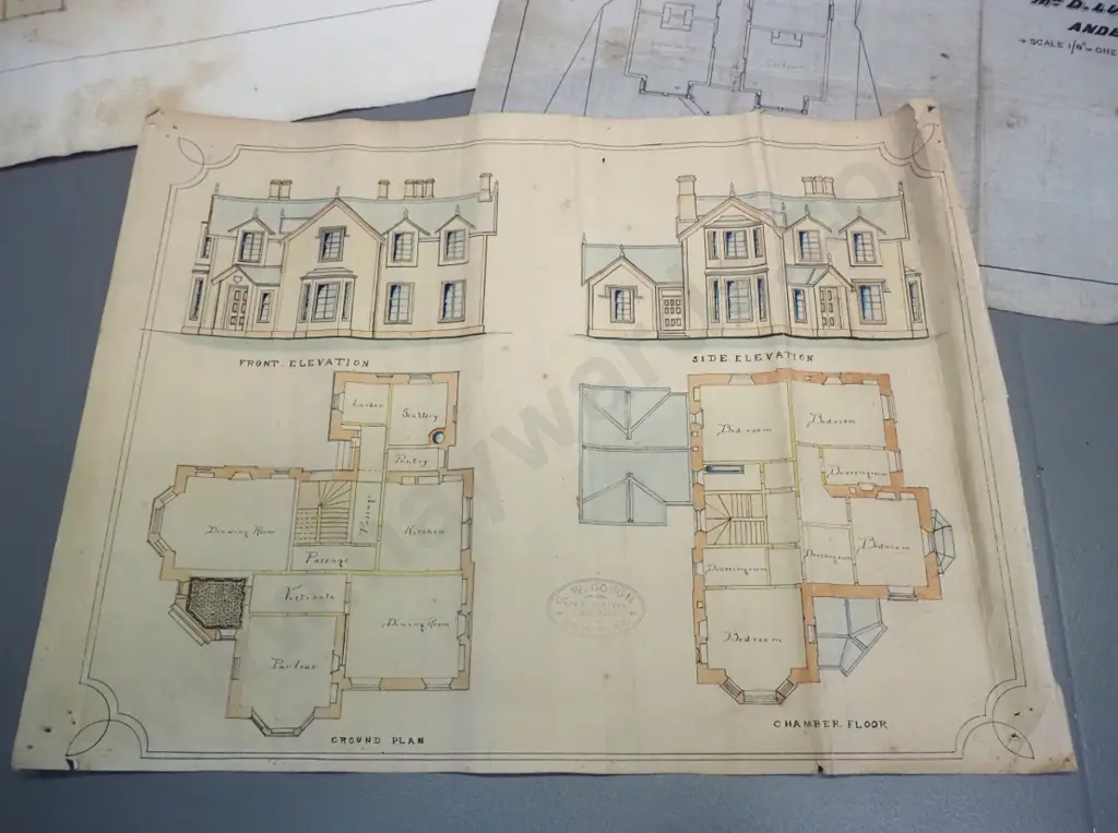 5x architectural plans for Dunedin houses  (varying condition) Image 1++